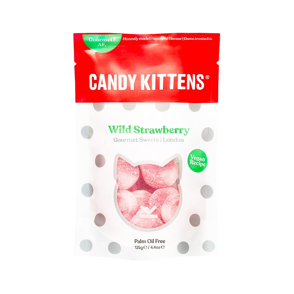 CANDY KITTENS Wild Strawberry 125g The Plantbase Store